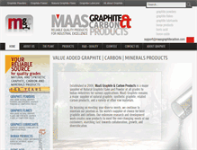 Tablet Screenshot of maasgraphitecarbon.com
